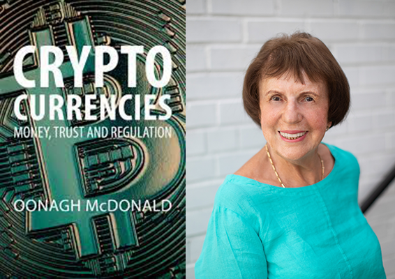 Cryptocurrencies book cover and oonagh headshot