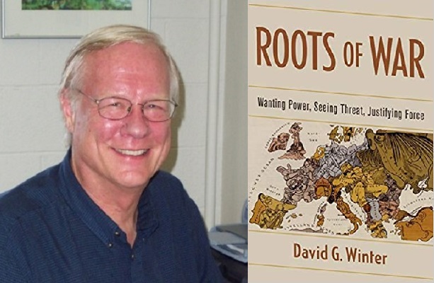 headshot of david winter and cover photo of book